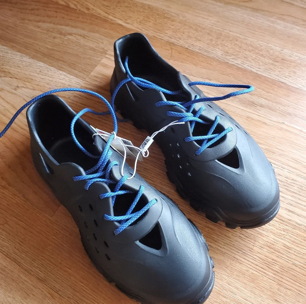 Mens Blue and Black Sandals